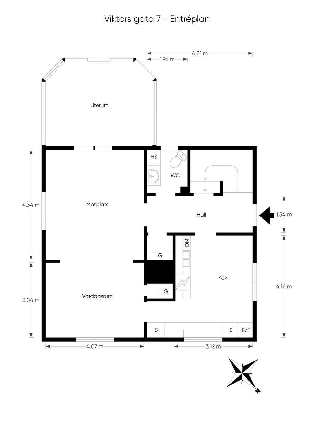 Planritning entréplan