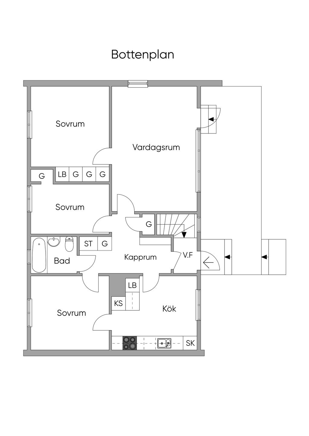 Planlösning entréplan