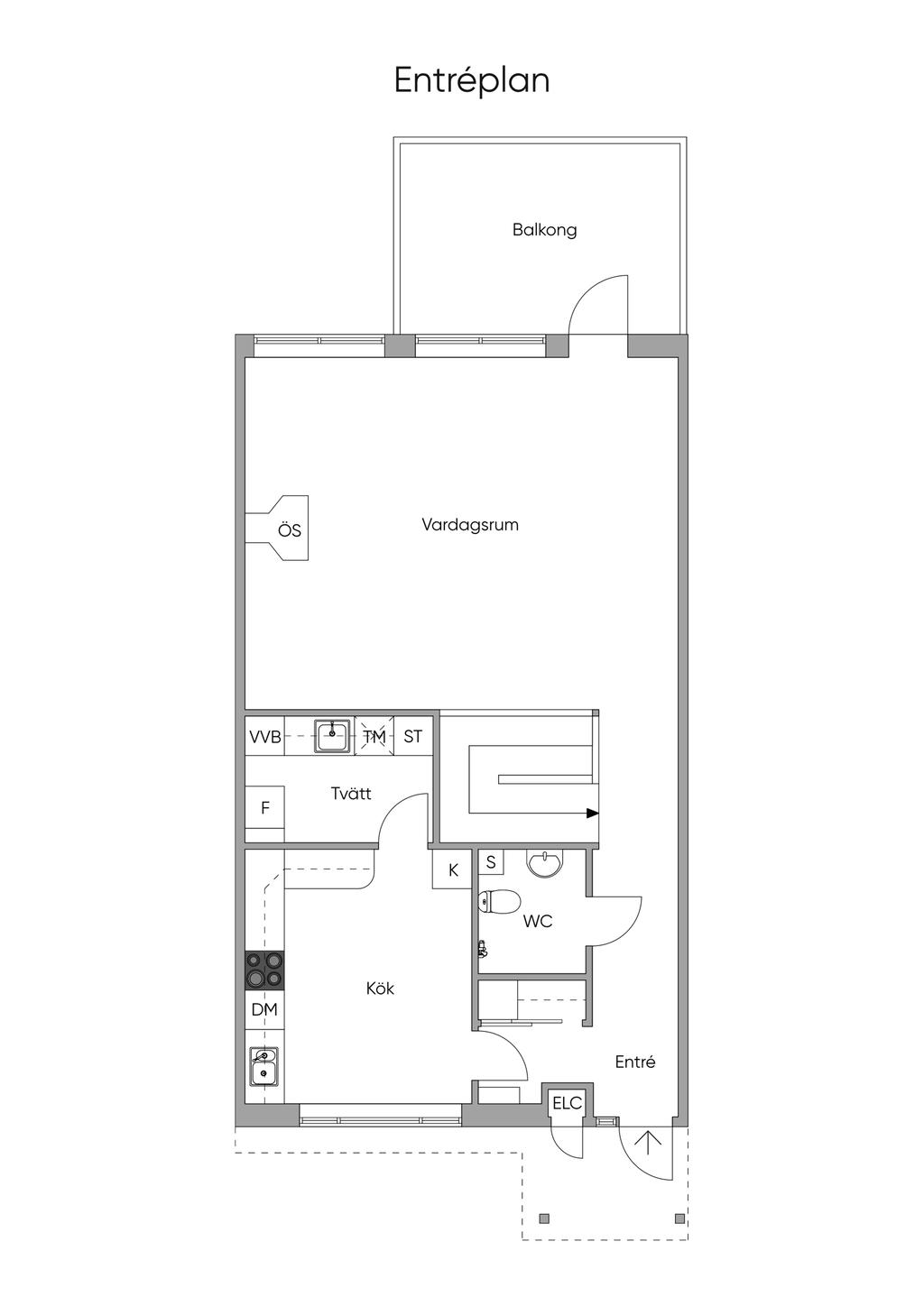 Planlösning entréplan