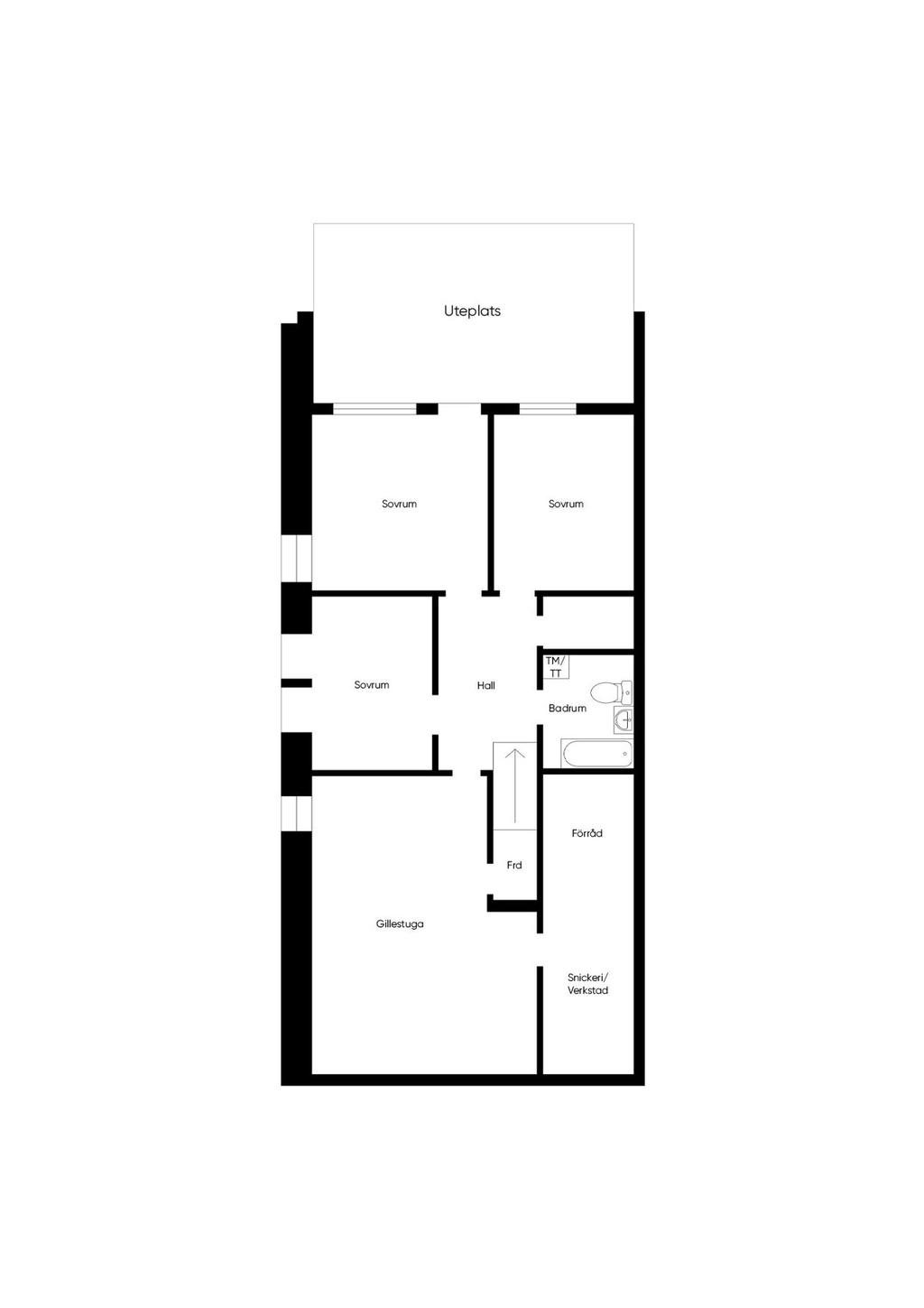 Planlösning souterrängplan