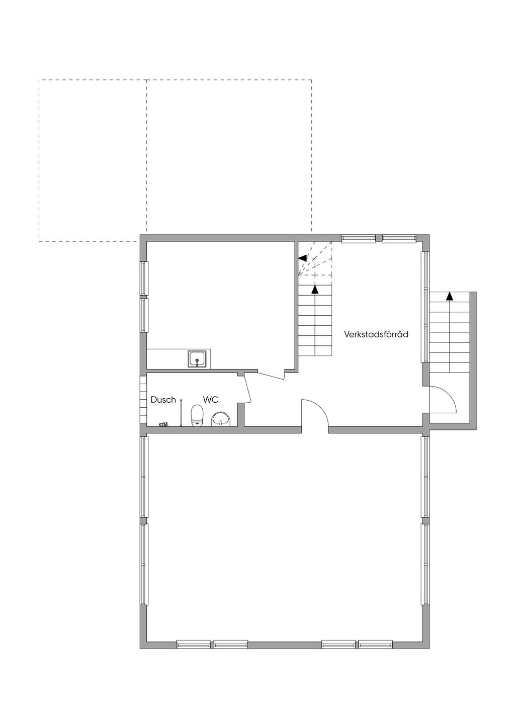 Planritning källarplan