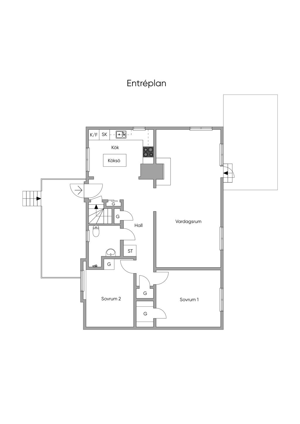 Planlösning entréplan