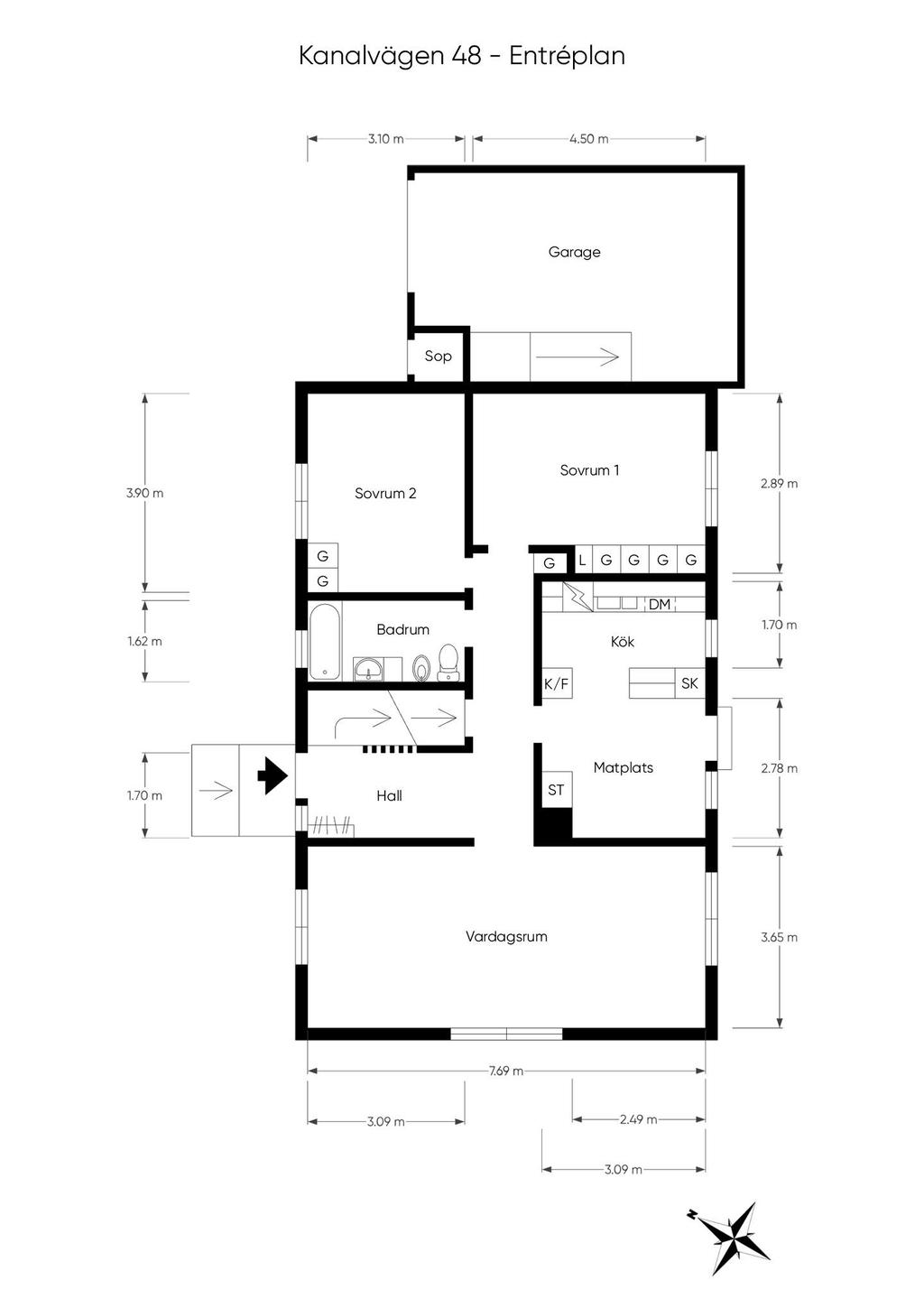 Planritning entréplan