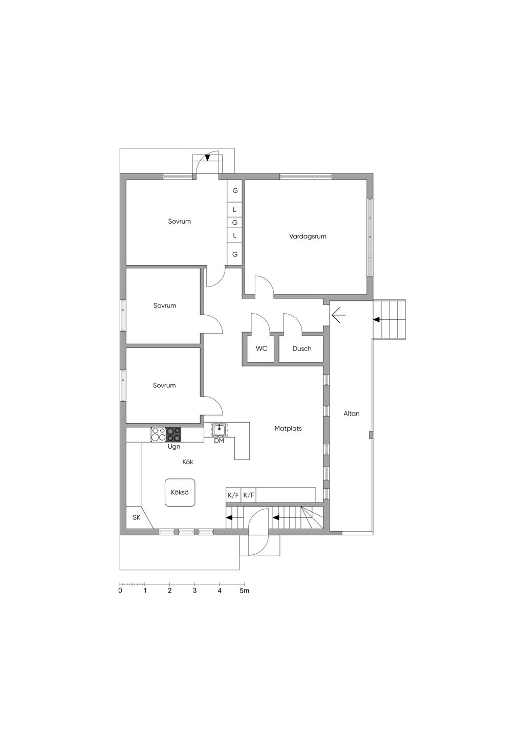 Bottenvåningen Bostad 1