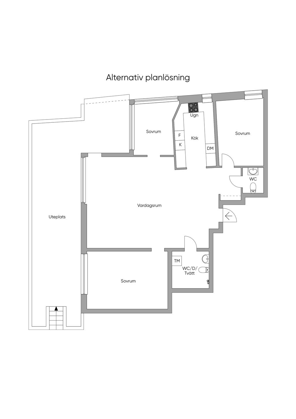 Alternativ planlösning