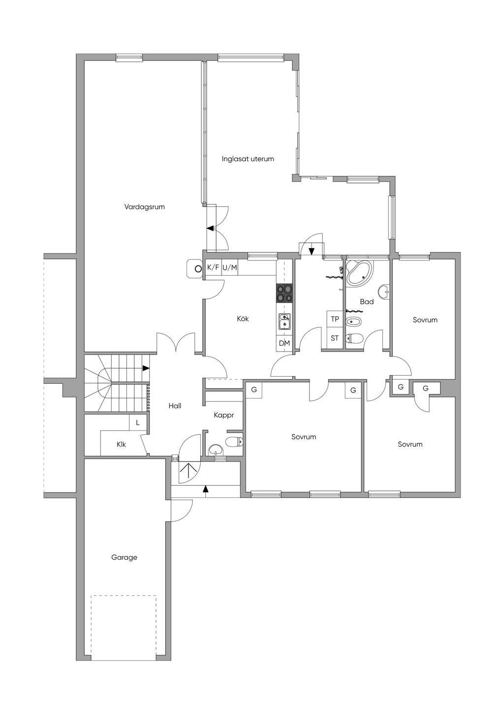 Planlösning entréplan