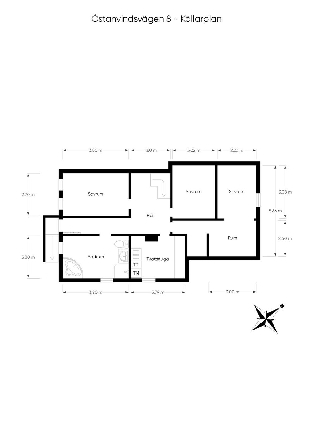 Planritning källarplan