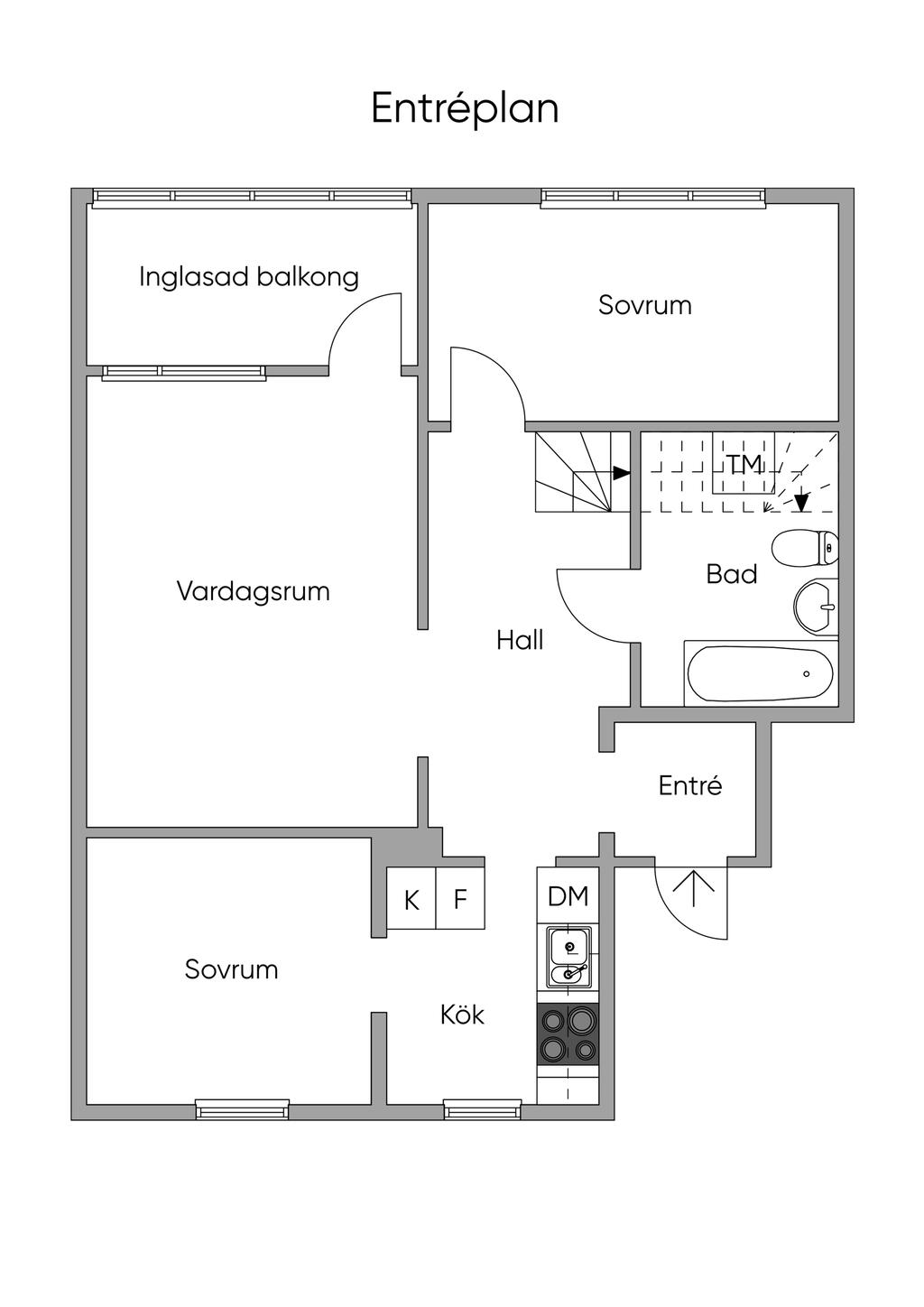 Planritning entréplan