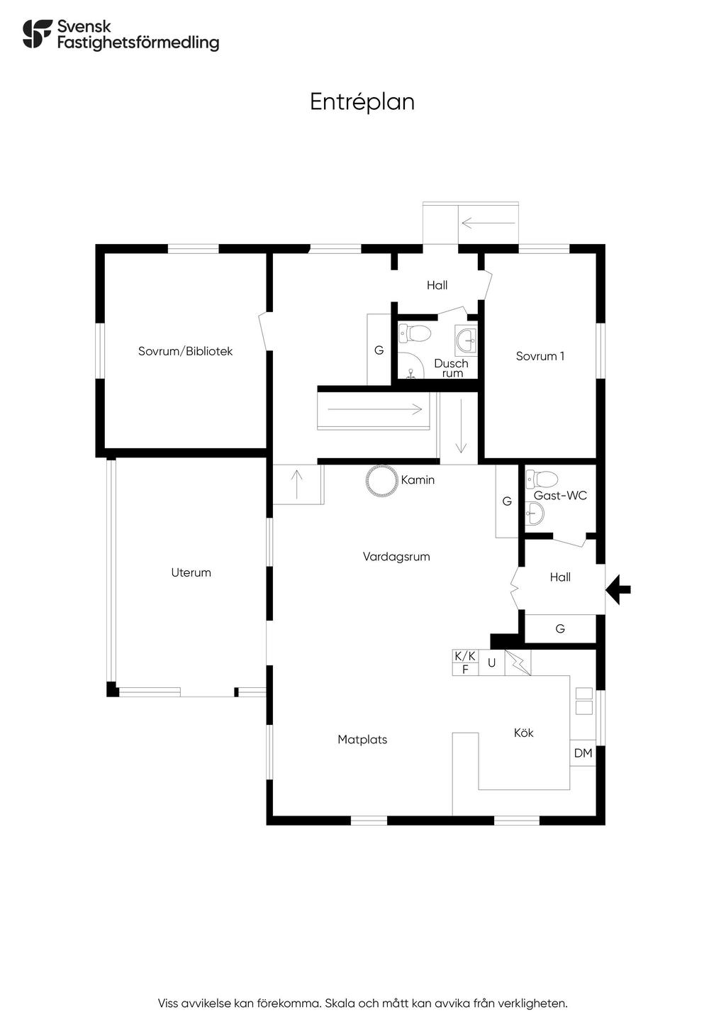 Planlösning entréplan