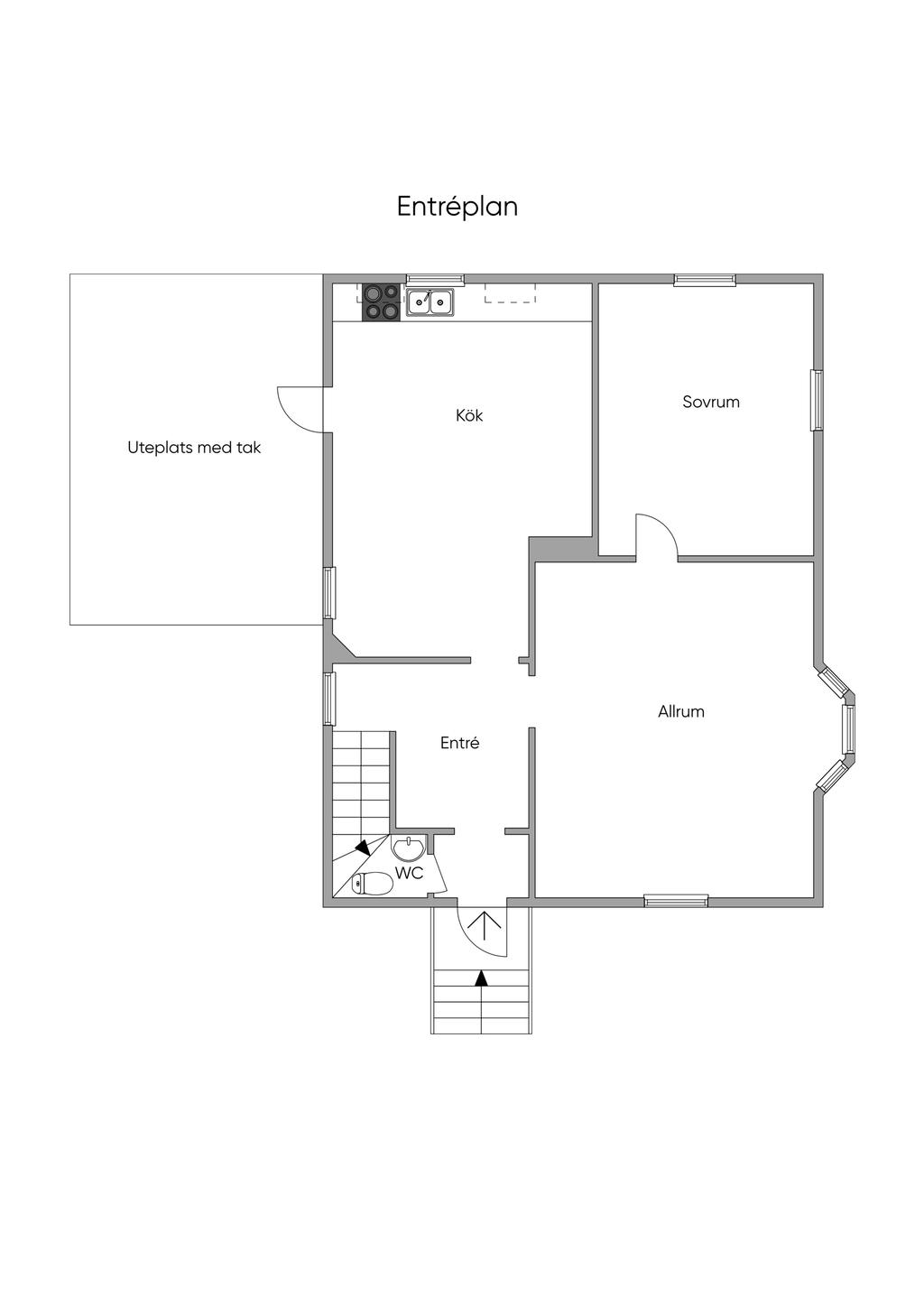 Planritning bottenplan