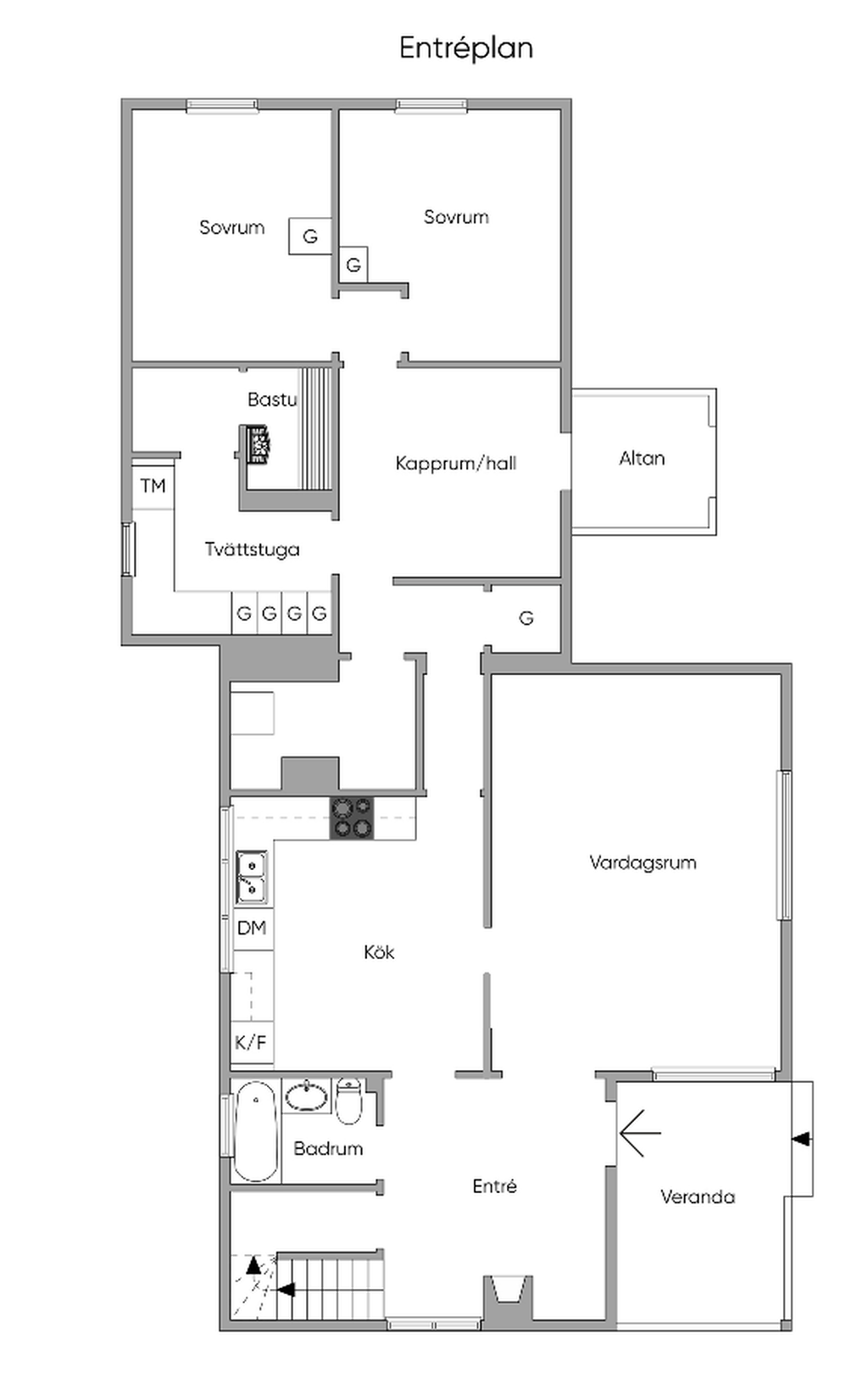 Planlösning entréplan