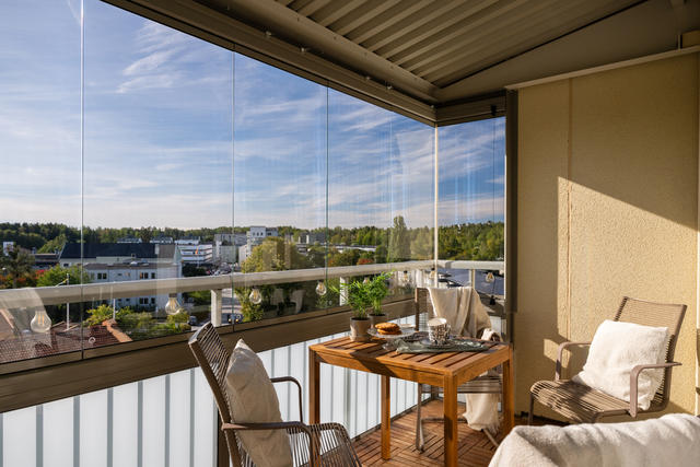 Första parkett över trädkronorna och Viksjö