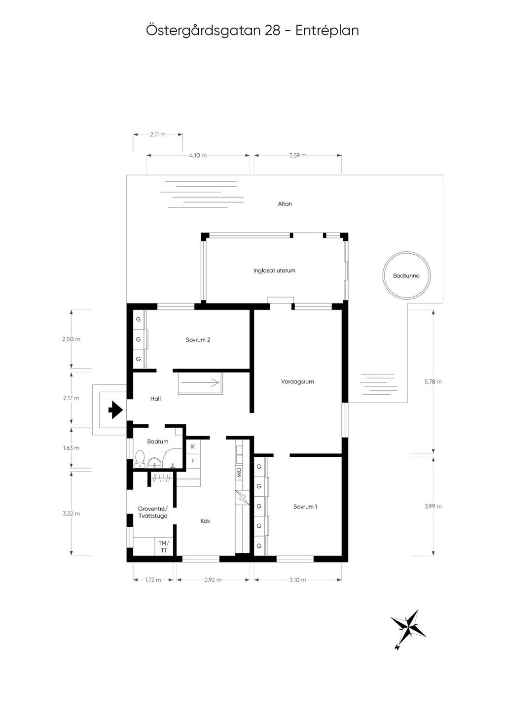 Planritning entréplan