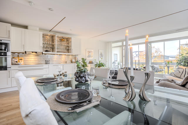 Modern, öppen planlösning