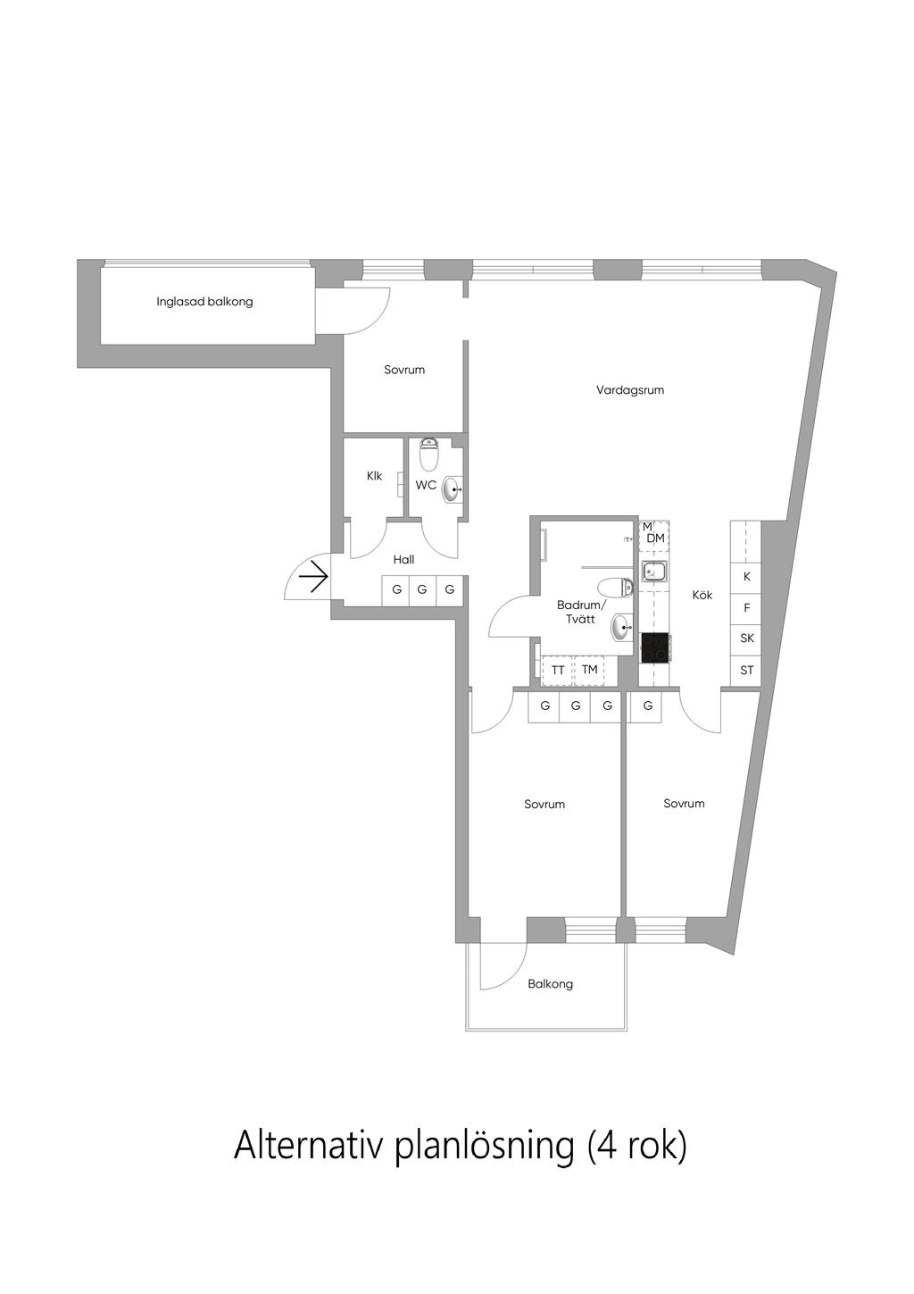 Alternativ planlösning