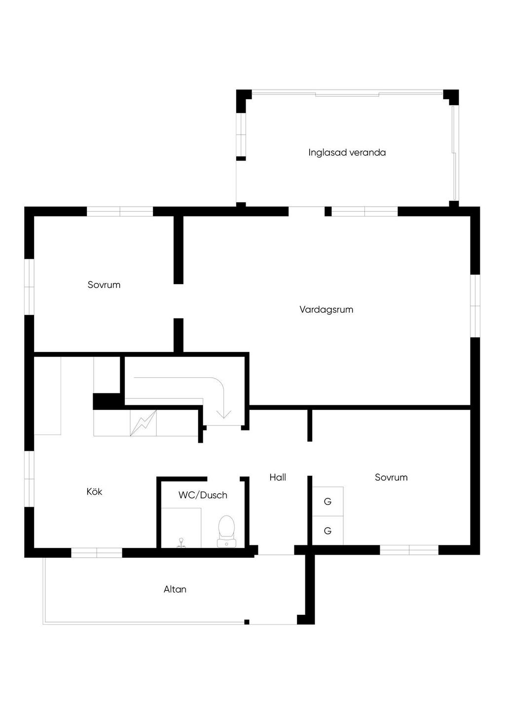Planlösning entréplan