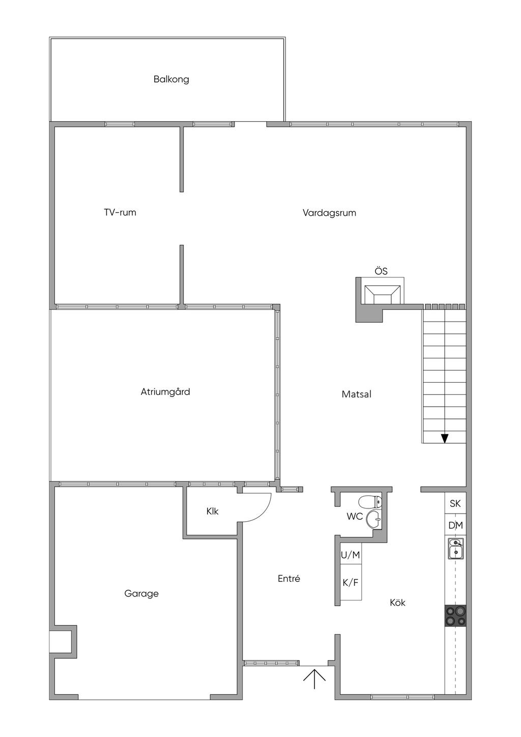 Planlösning entréplan