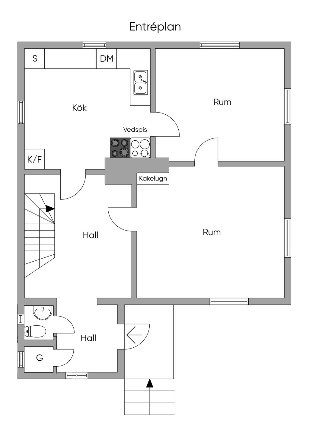 Planlösning entréplan