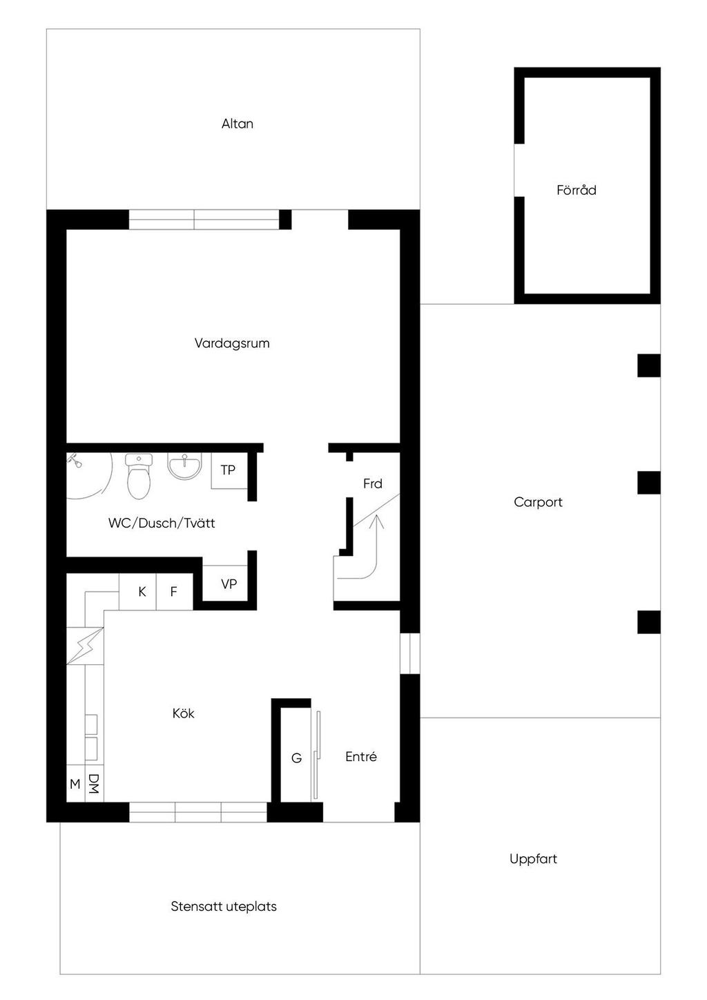 Planlösning entréplan