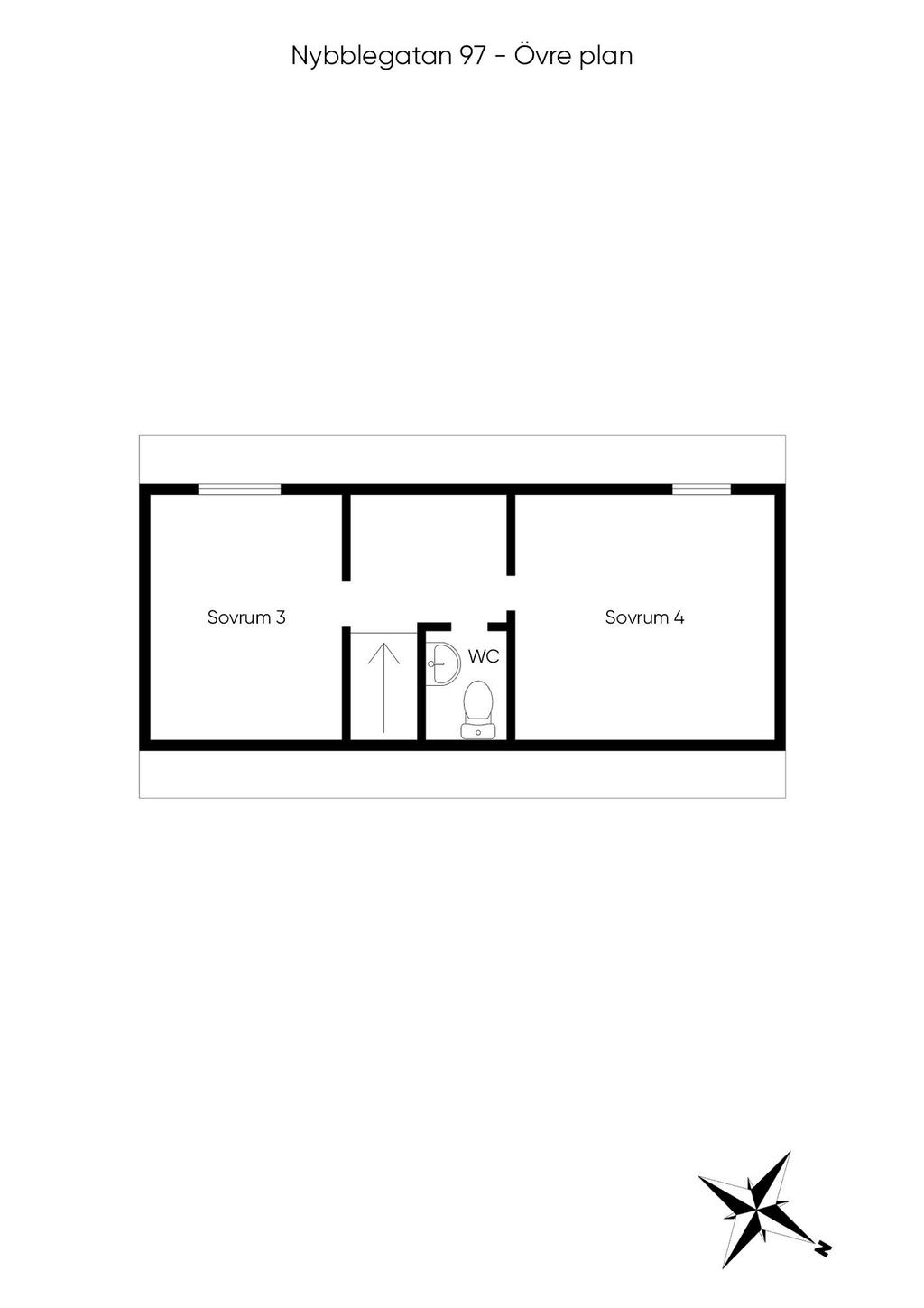 Planritning övervåning