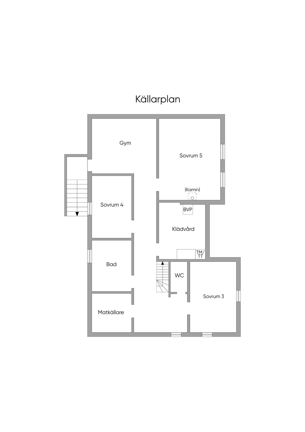 Källarplan.
