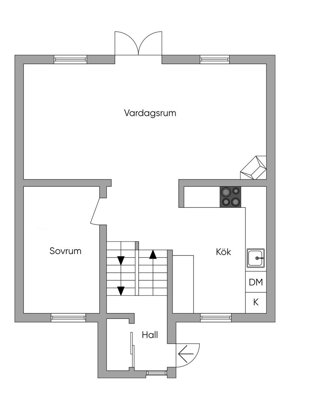 Planlösning Entréplan 