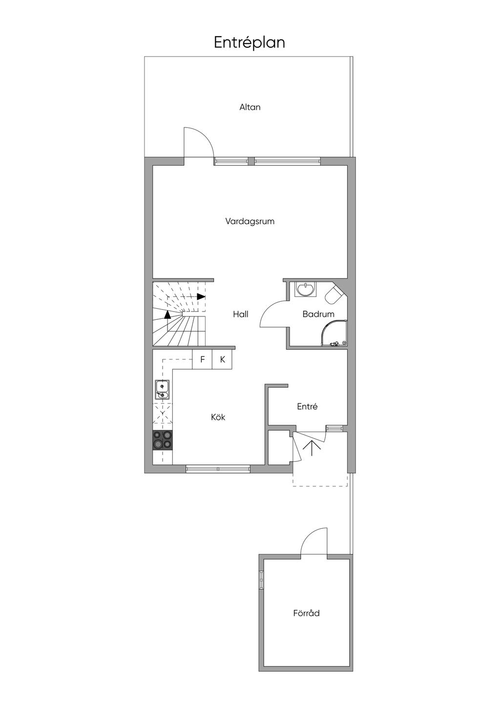 Planlösning entréplan