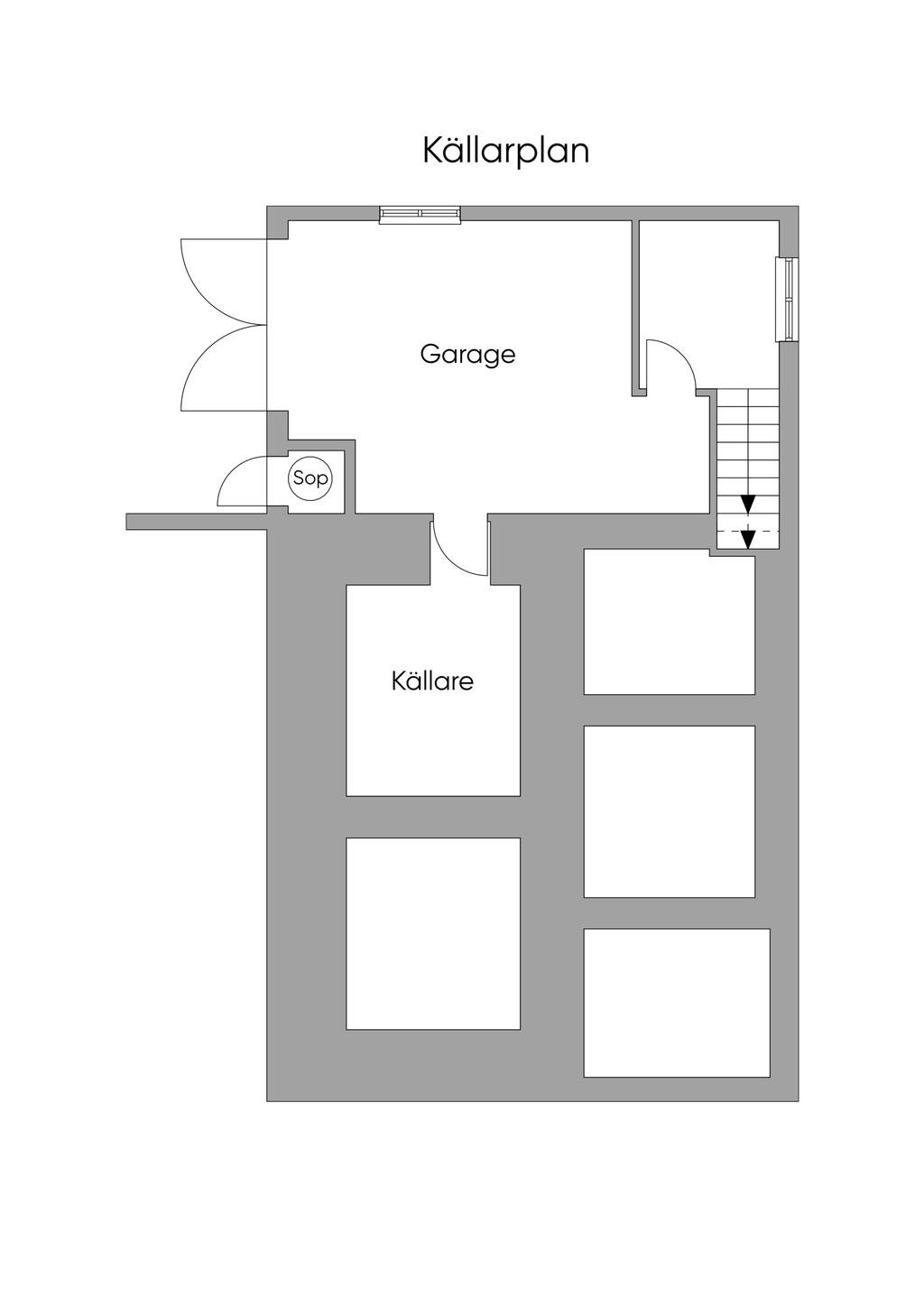 Planlösning - Källarplan