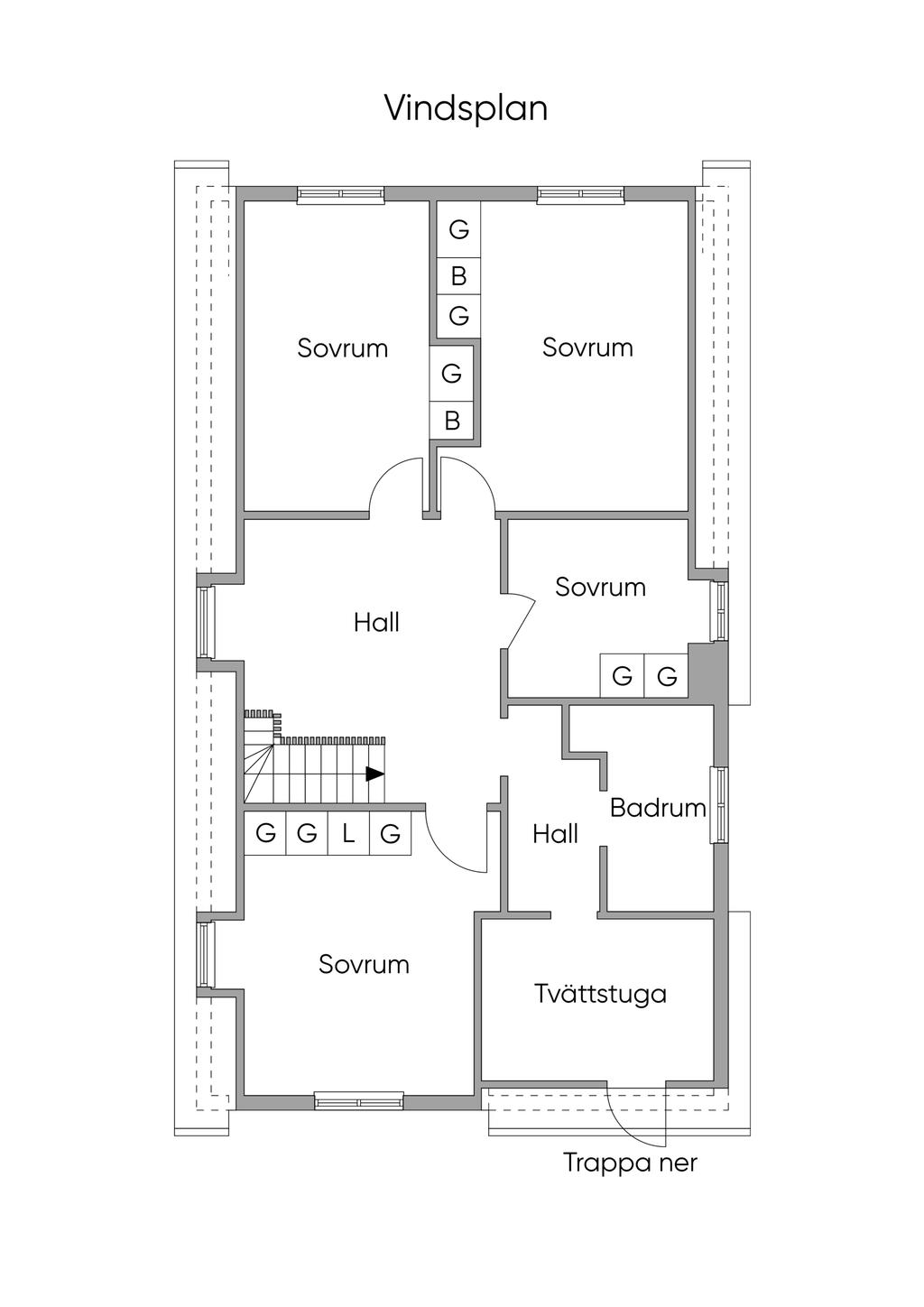 Planlösning - Vindsplan