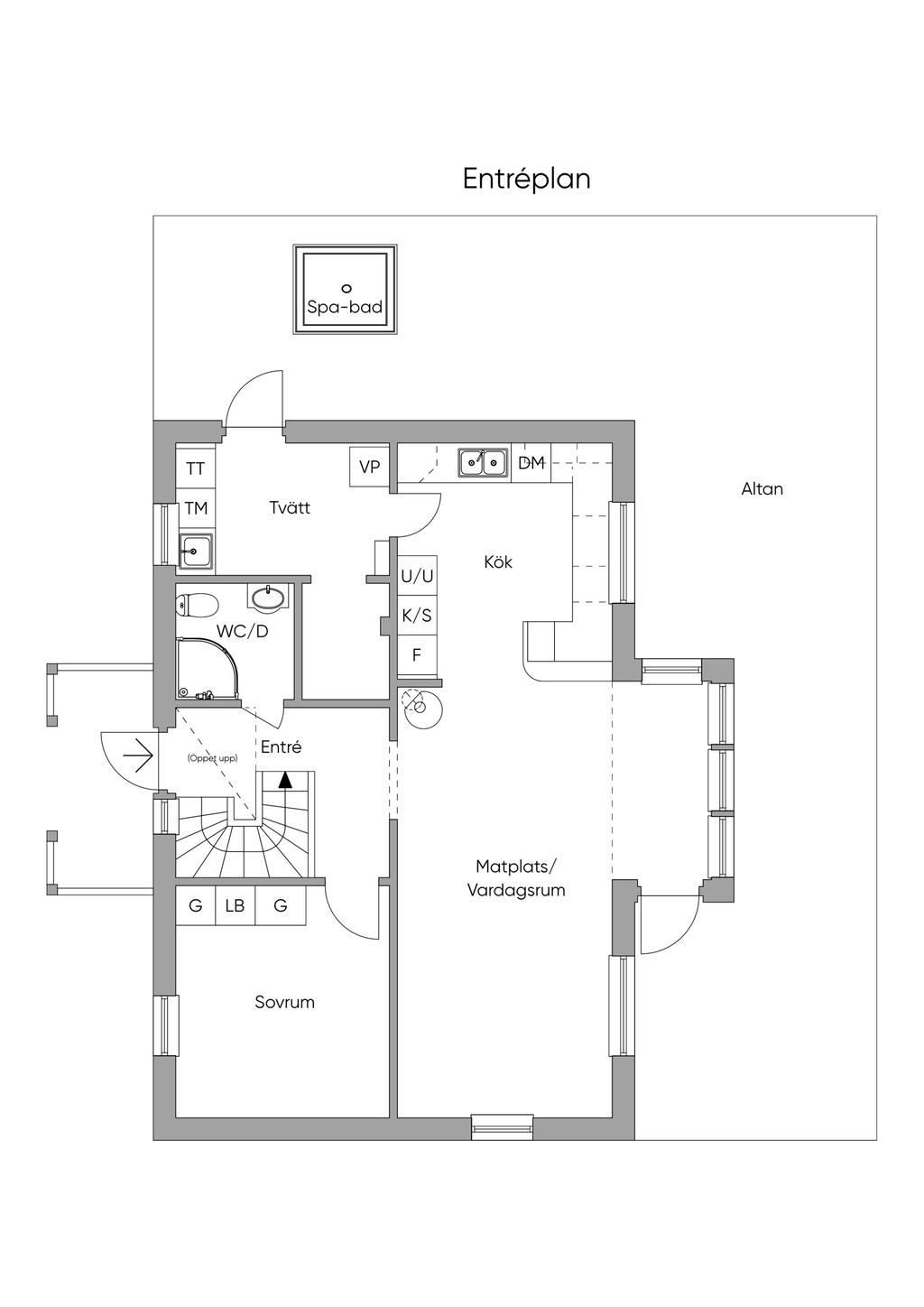 Planlösning entréplan