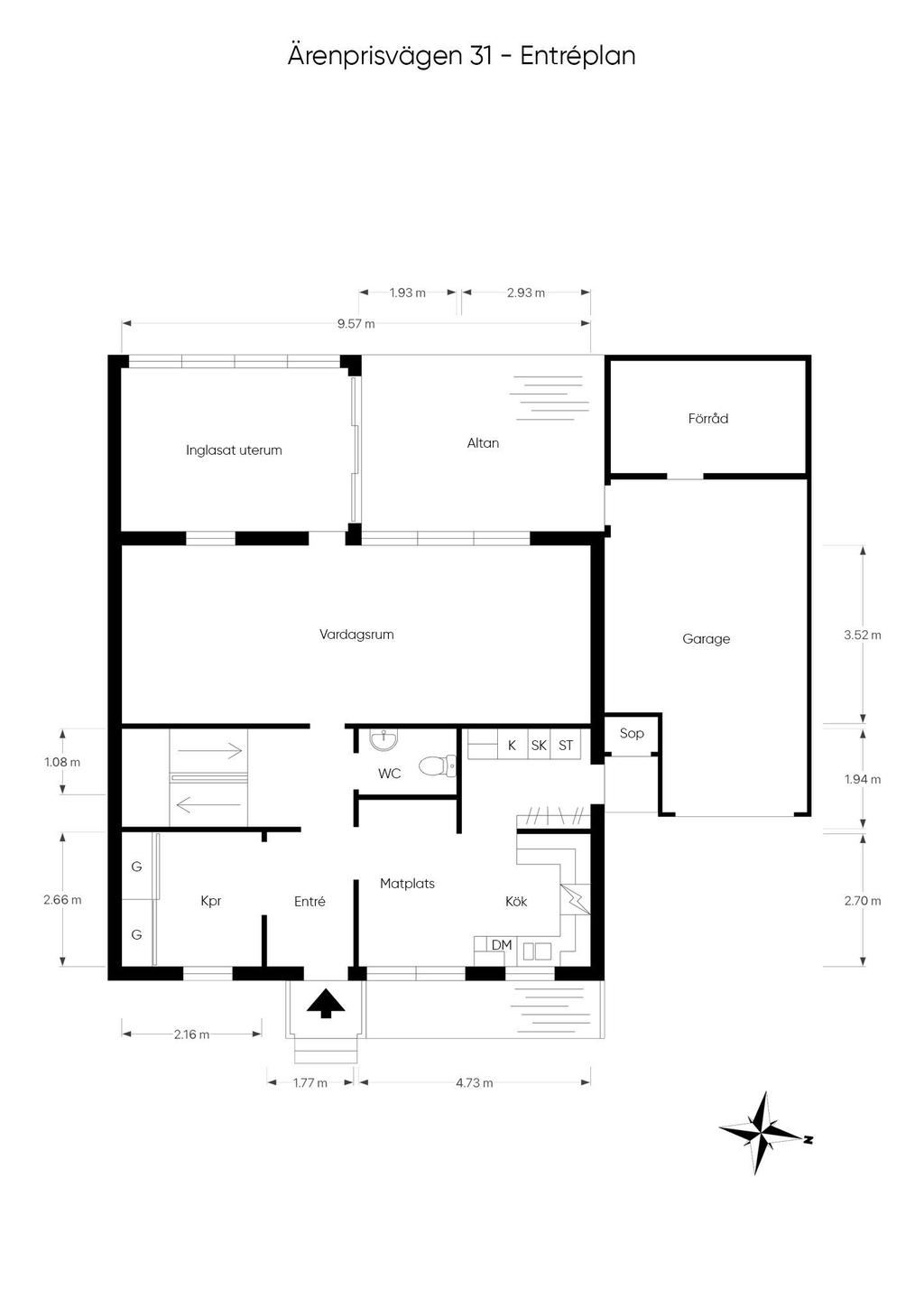 Planritning entréplan