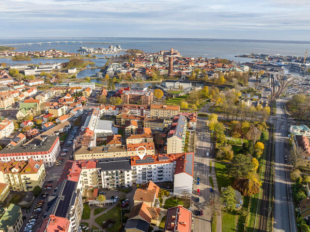 Vy över vackra Kalmar