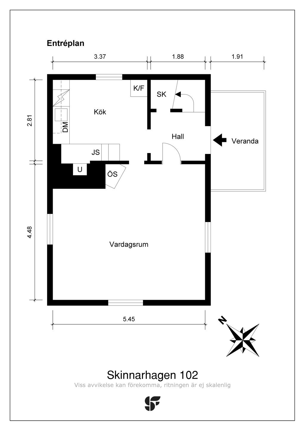 Planritning entréplan