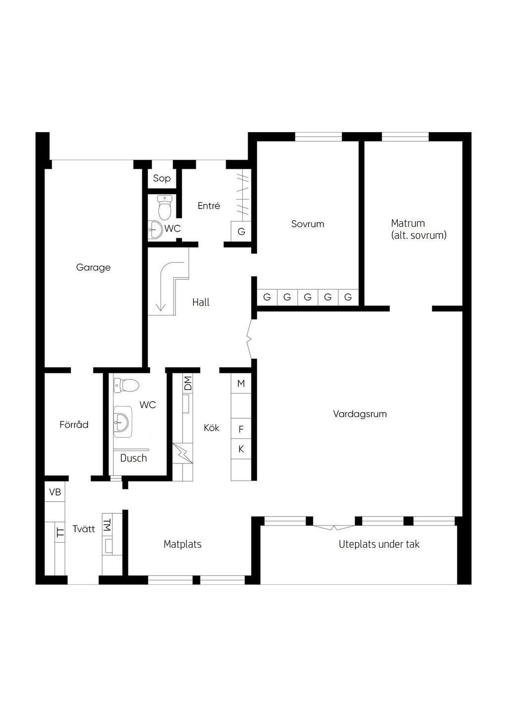 Planlösning entréplan
