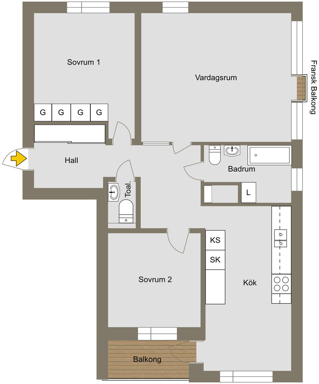 Alternativ planlösning