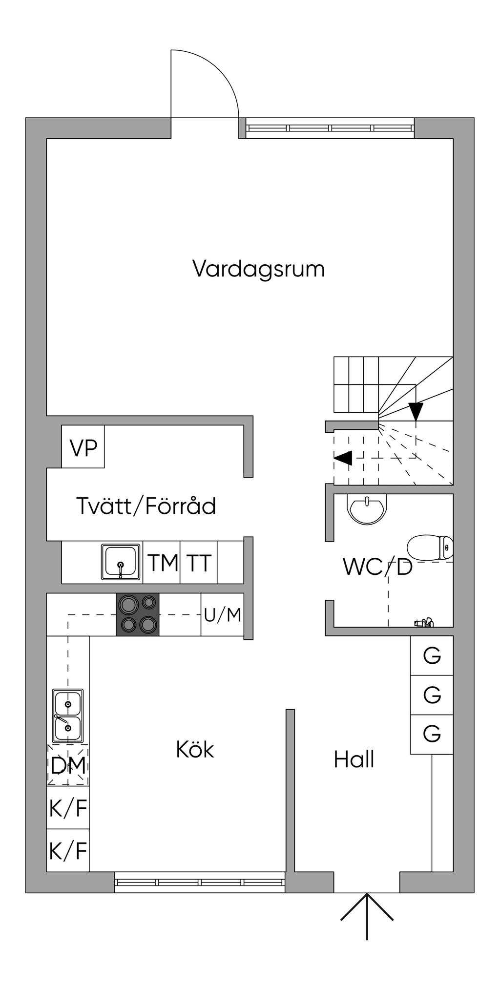 Planlösning entréplan