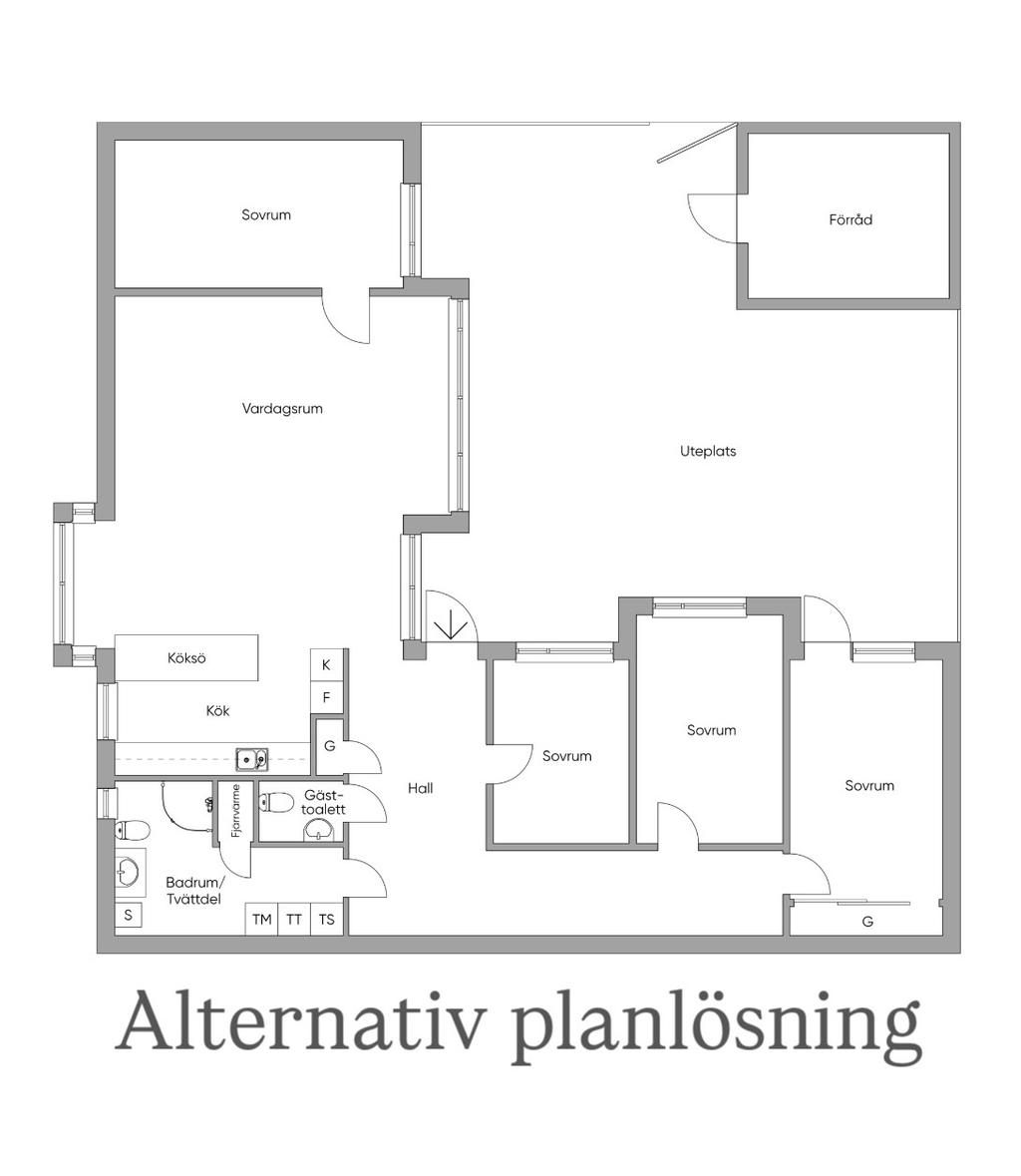 Alternativ planlösning 