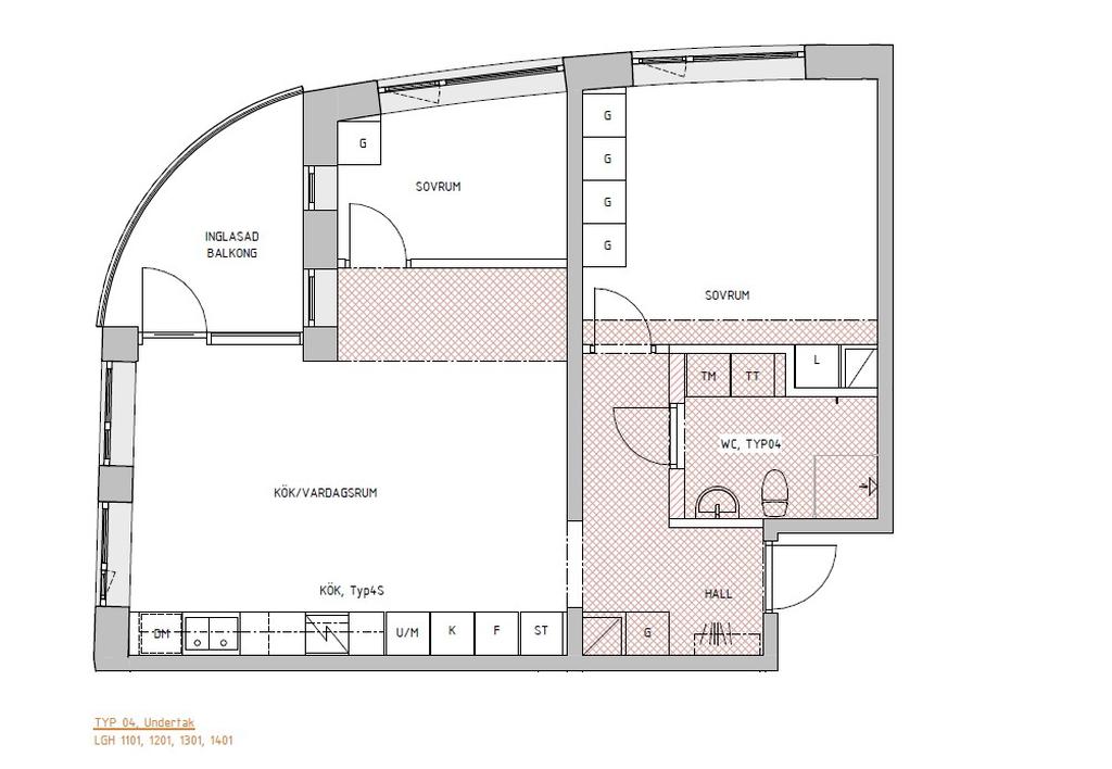 Alternativ planlösning (3rok). 