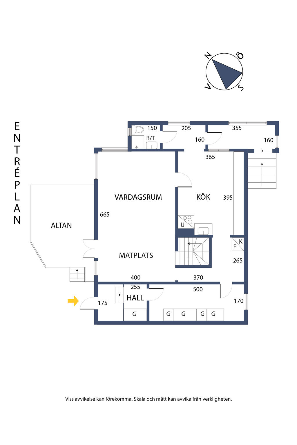 Planlösning, entréplan