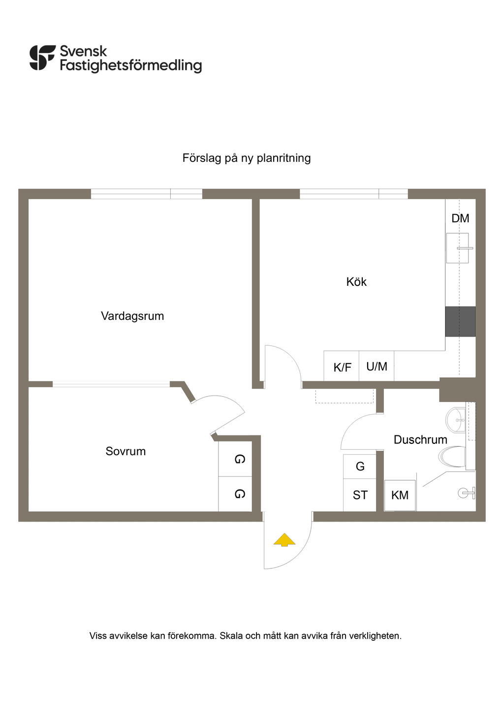 Förslag på ny planlösning