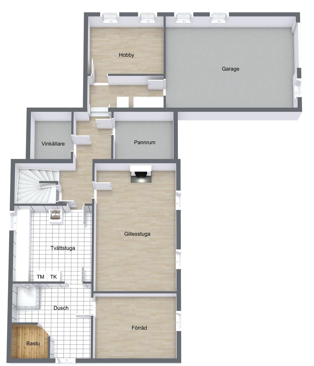 Planlösning källarplan