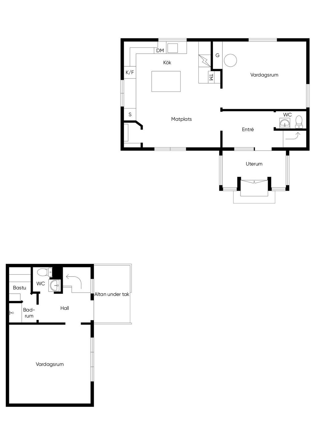 Entréplan bostadshus och gästhus
