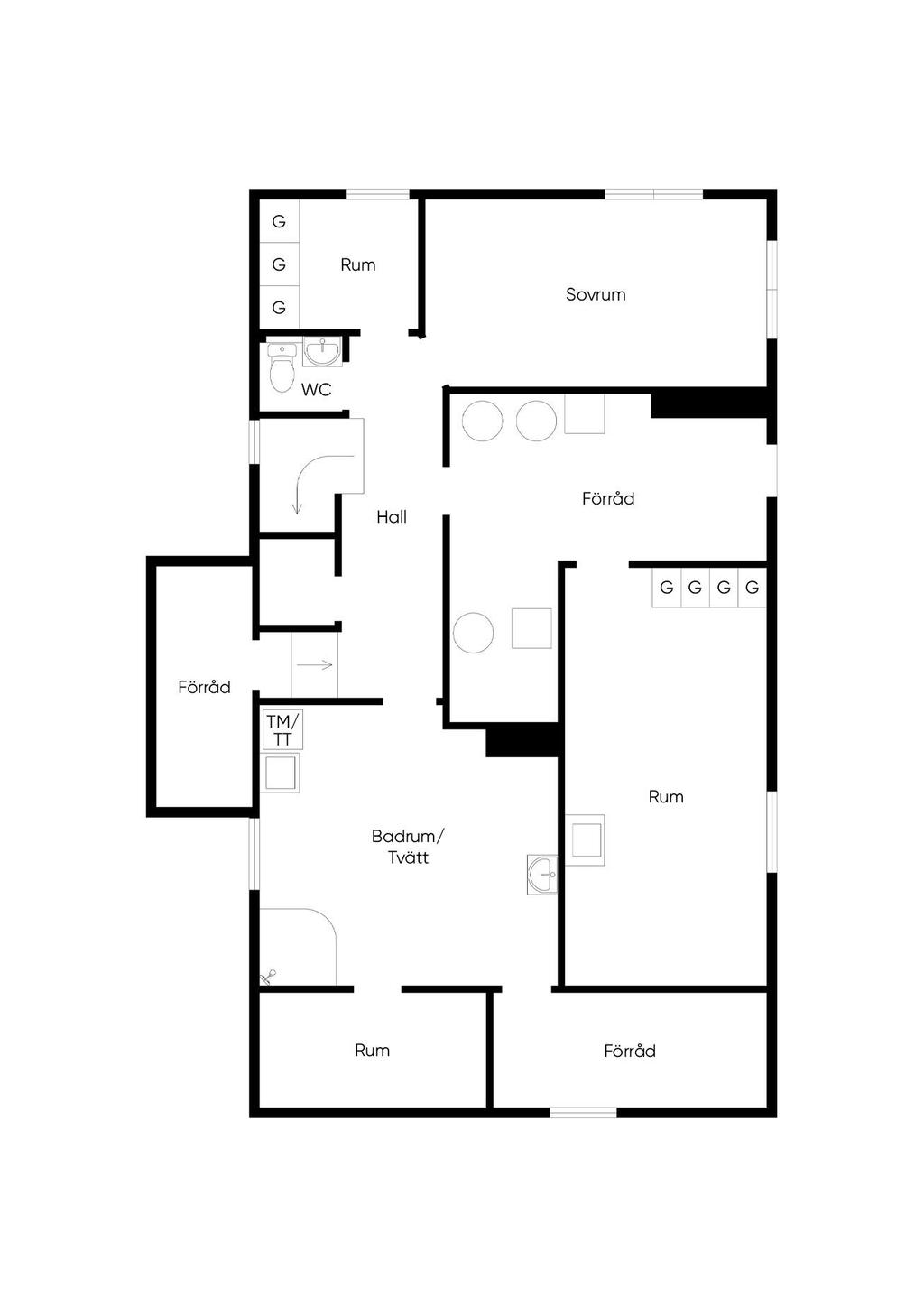Planlösning - Källarplan