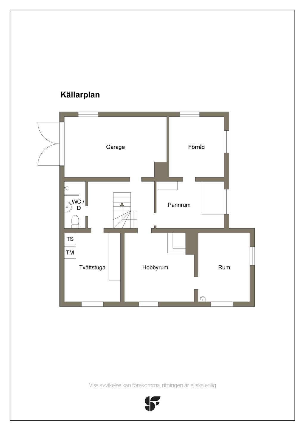 Planritning - källarplan