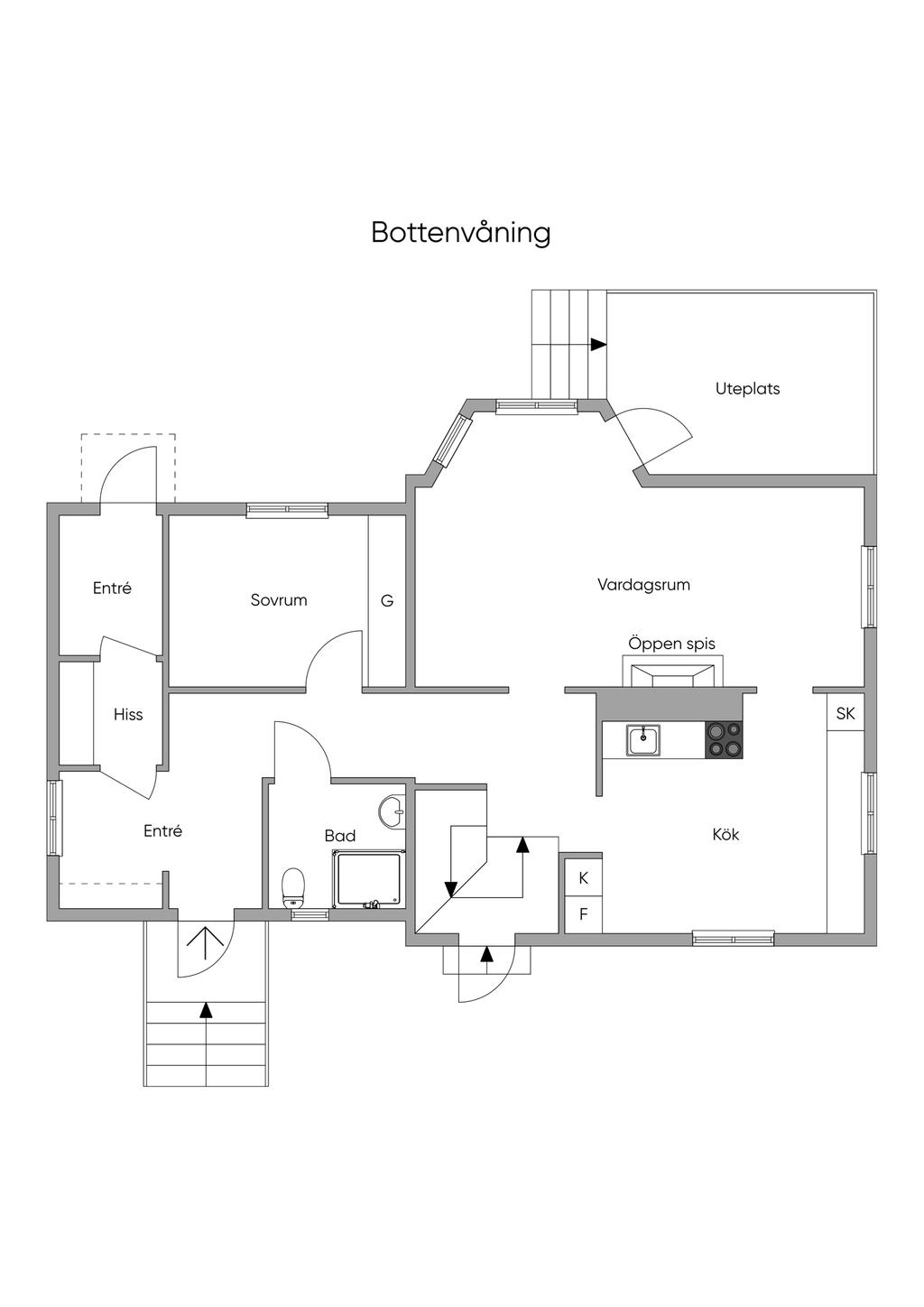 Planlösning entréplan
