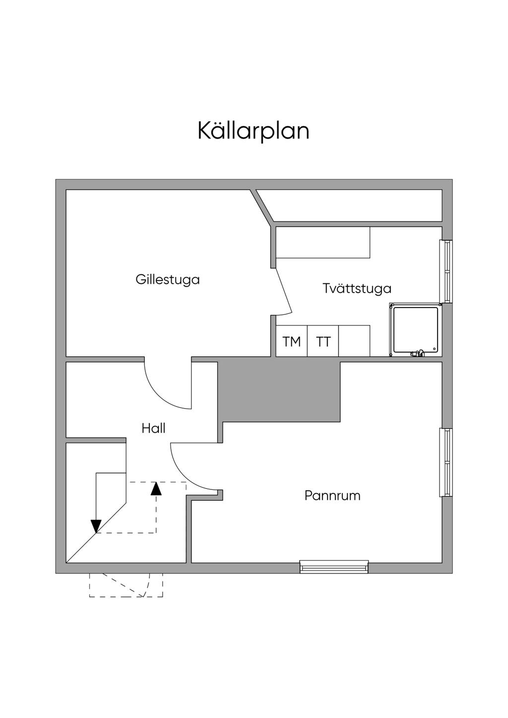 Planlösning källarplan
