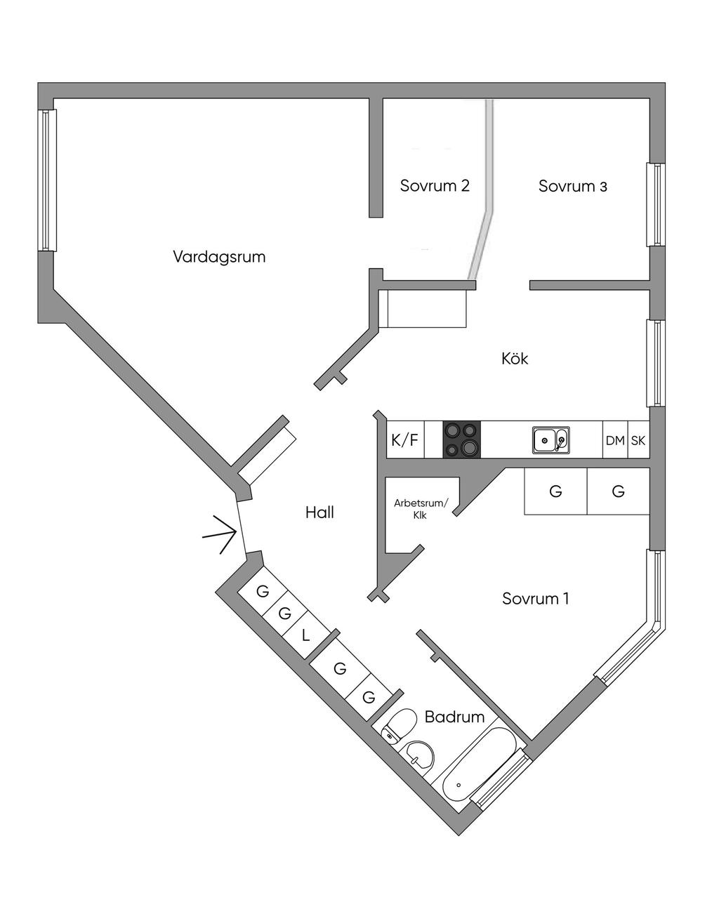 Alternativ planlösning
