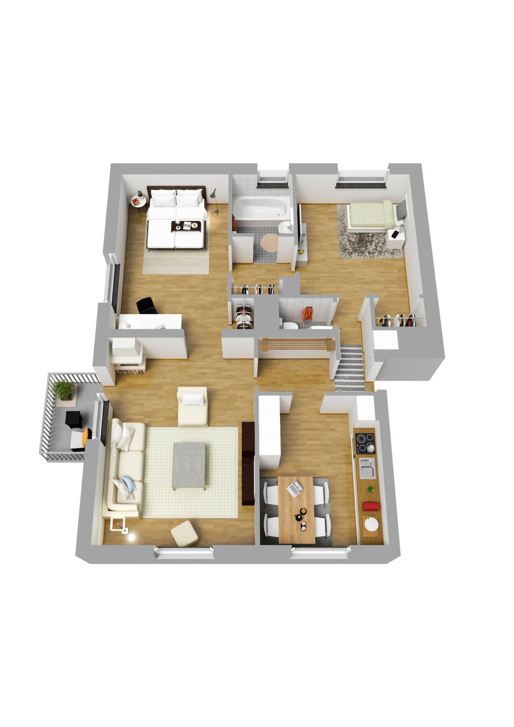 Planlösning 3D