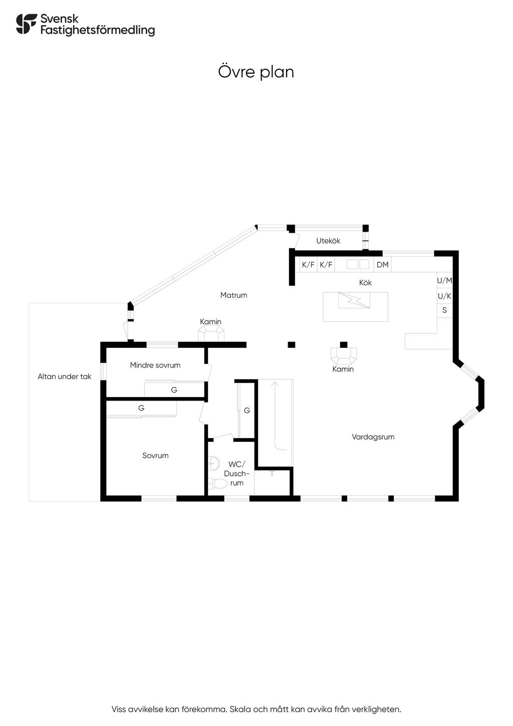 Planlösning övre plan