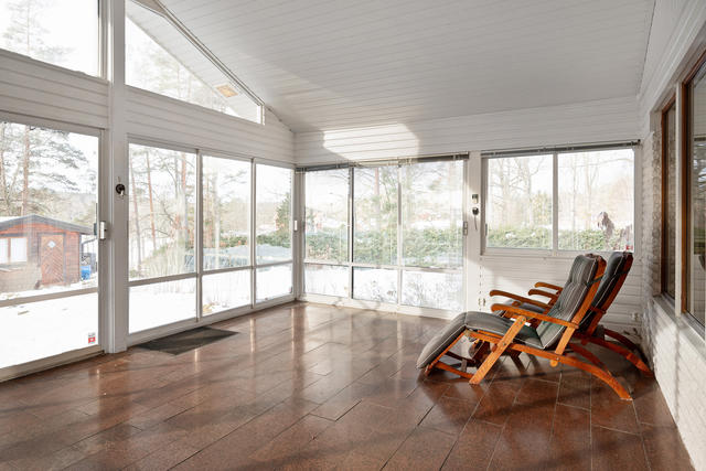 Fina uterummet med sjökontakt